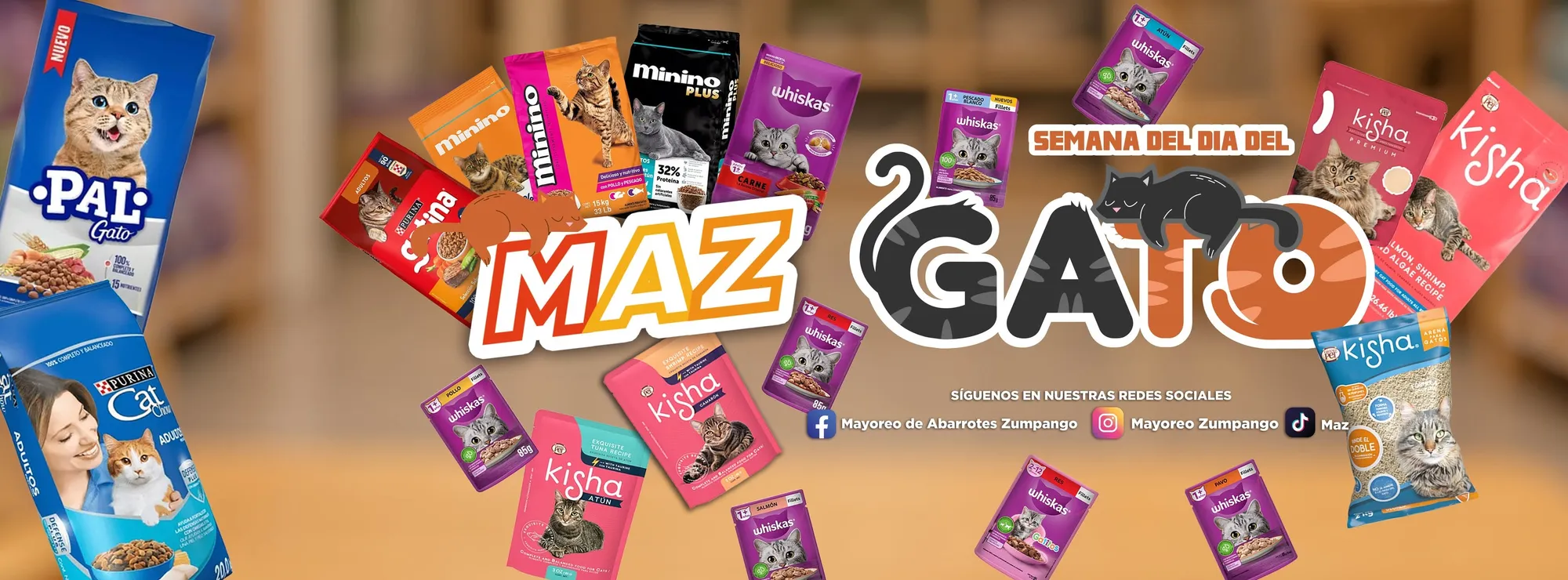 MAZ, semana del día del gato — promociones en alimento para gato