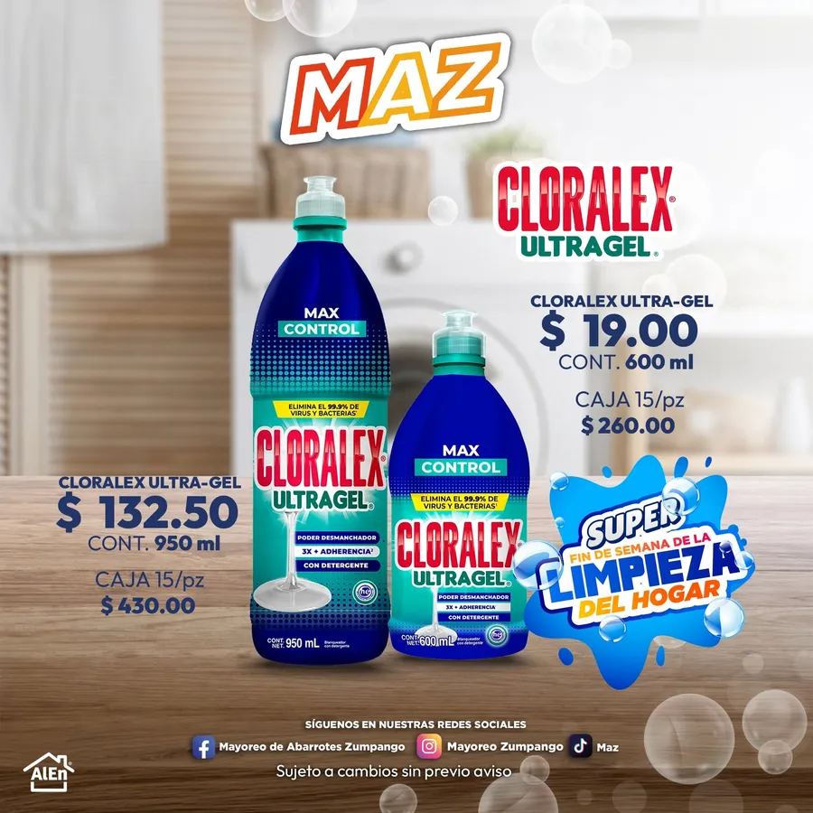 Promoción Cloralex Ultra-Gel desde $19.00